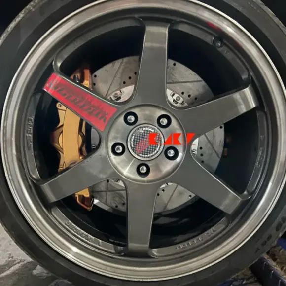 KLAKLE Auto Brake Systems GT6 Car Caliper Rotor Disc 380*34MM Big Brake Kit Front Wheel R20 Inches For BMW F30 335i For BMW E36