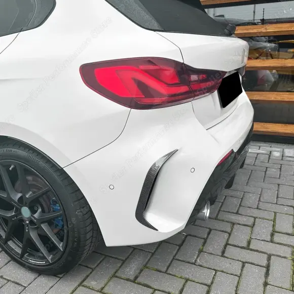 Carbon Look Car ABS Plastic Body Kit Front/Rear Bumper Spoiler For BMW 1 Series F40 M-PACK & M135i 2019-2024 Wind Knife Cover - Image 5